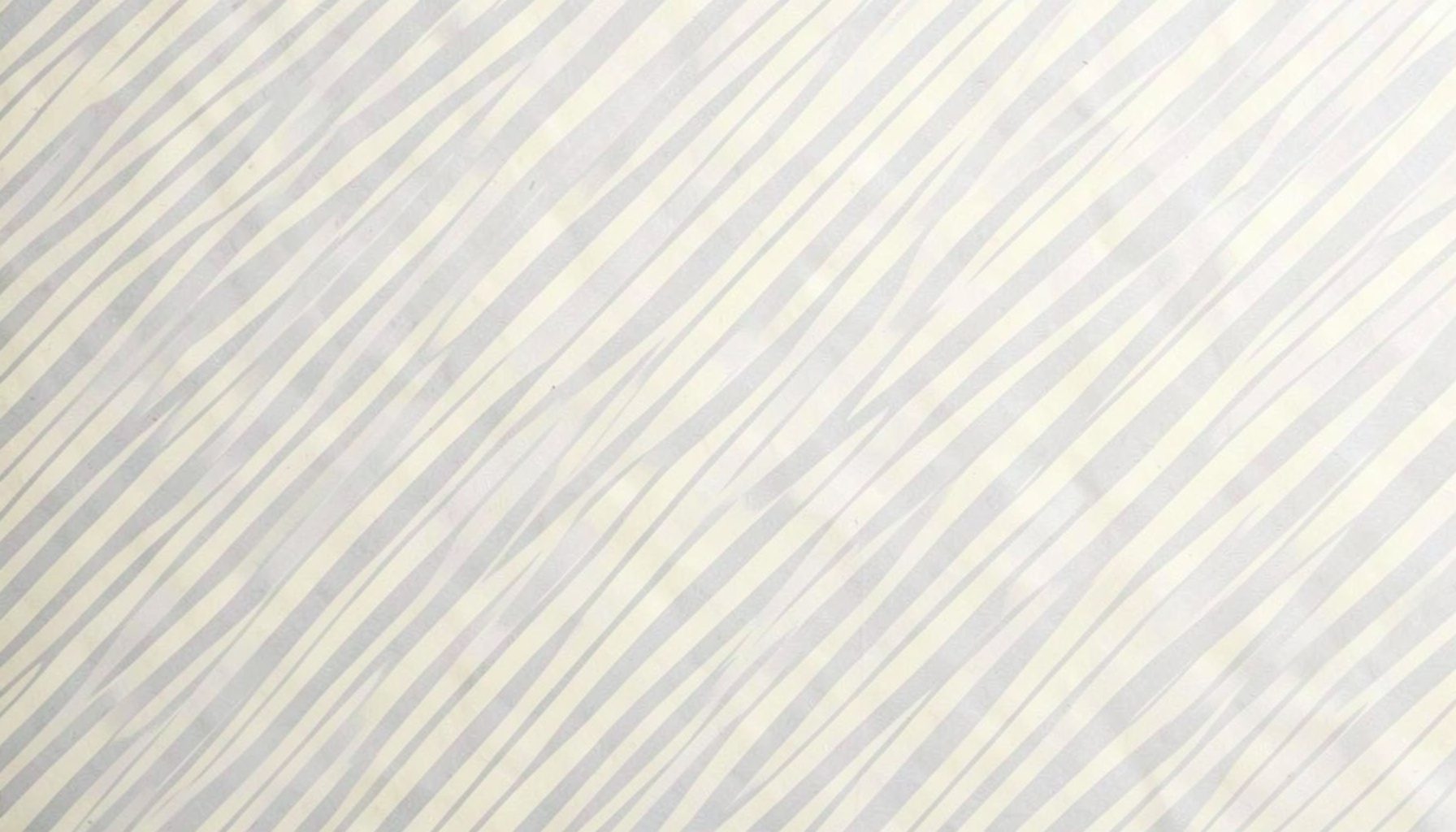 Subtle diagonal pinstripe pattern in light grey and cream, giving an impression of printed editorial paper